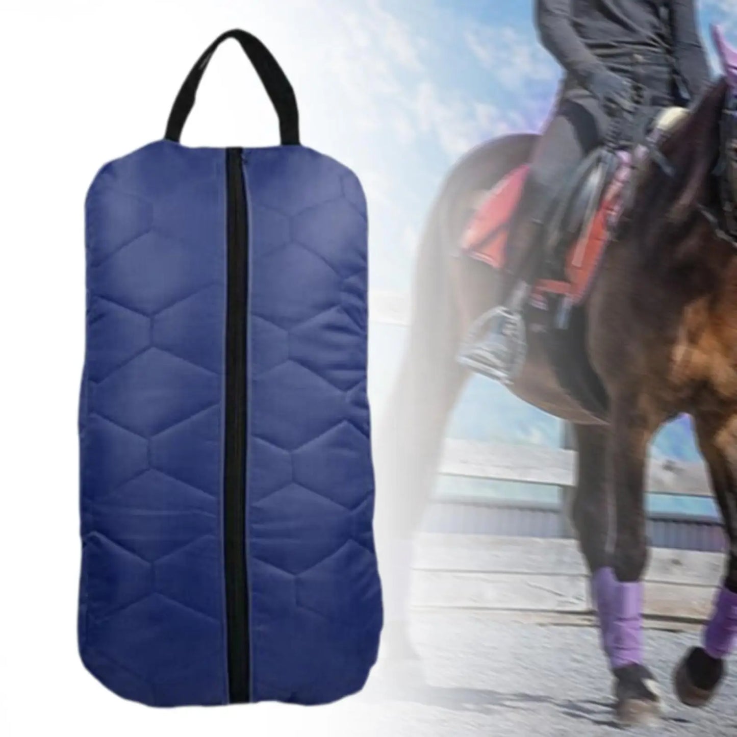 Horses Bridle Halter Storage Bag with Handle Durable Oxford Cloth Large Capacity Organizer for Riding and Stable