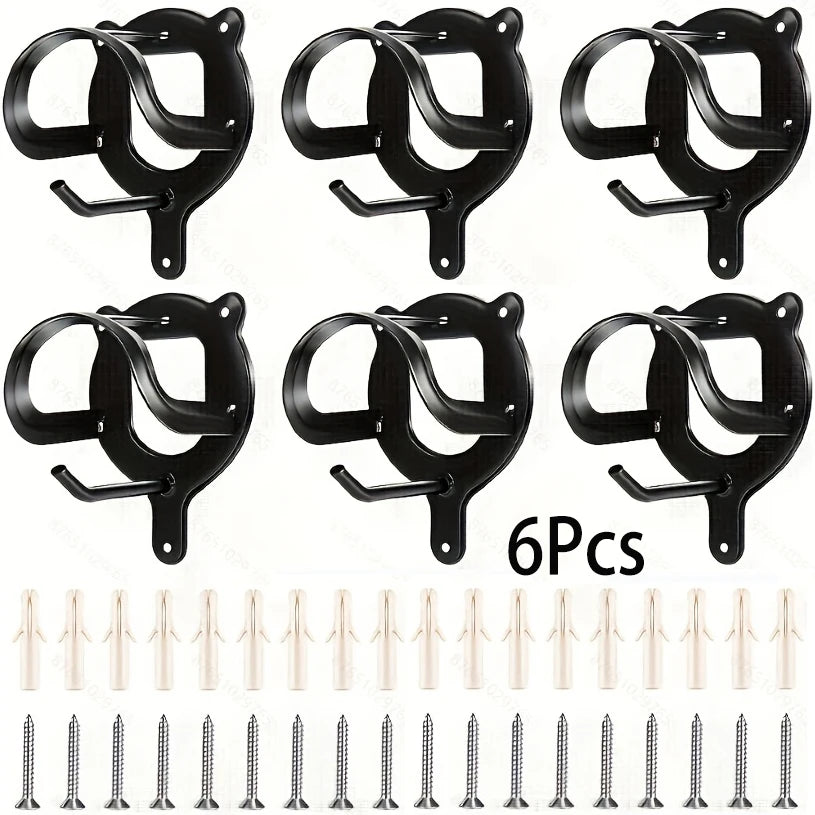 12/6/1Pc Horse Bridle Rack, Bridle Bracket Bridle Hook with Tubes and Screw Horse Tack Storage Halter Hanger Metal Bridle Holder