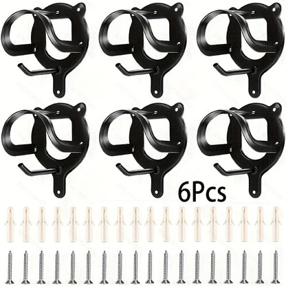 12/6/1Pc Horse Bridle Rack, Bridle Bracket Bridle Hook with Tubes and Screw Horse Tack Storage Halter Hanger Metal Bridle Holder