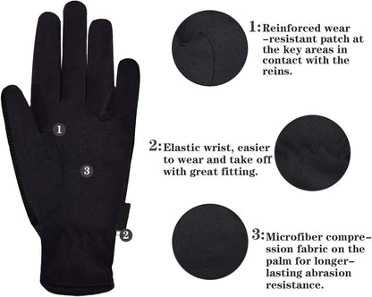 Horse Riding Glove Equestrian Gloves for Kids Boys Girls
