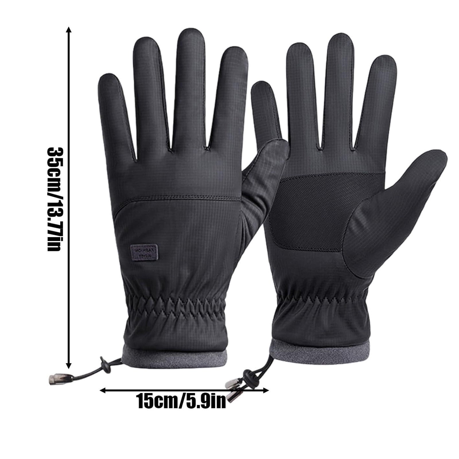 USB Heated Gloves Winter Hand Warmers - Touchscreen Compatible with 3 Adjustable Temperature Settings, Ideal for Commuting & Outdoor Work, Keep Hands Warm & Flexible, 5.9*13.77In, Gray