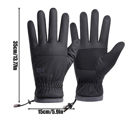 USB Heated Gloves Winter Hand Warmers - Touchscreen Compatible with 3 Adjustable Temperature Settings, Ideal for Commuting & Outdoor Work, Keep Hands Warm & Flexible, 5.9*13.77In, Gray