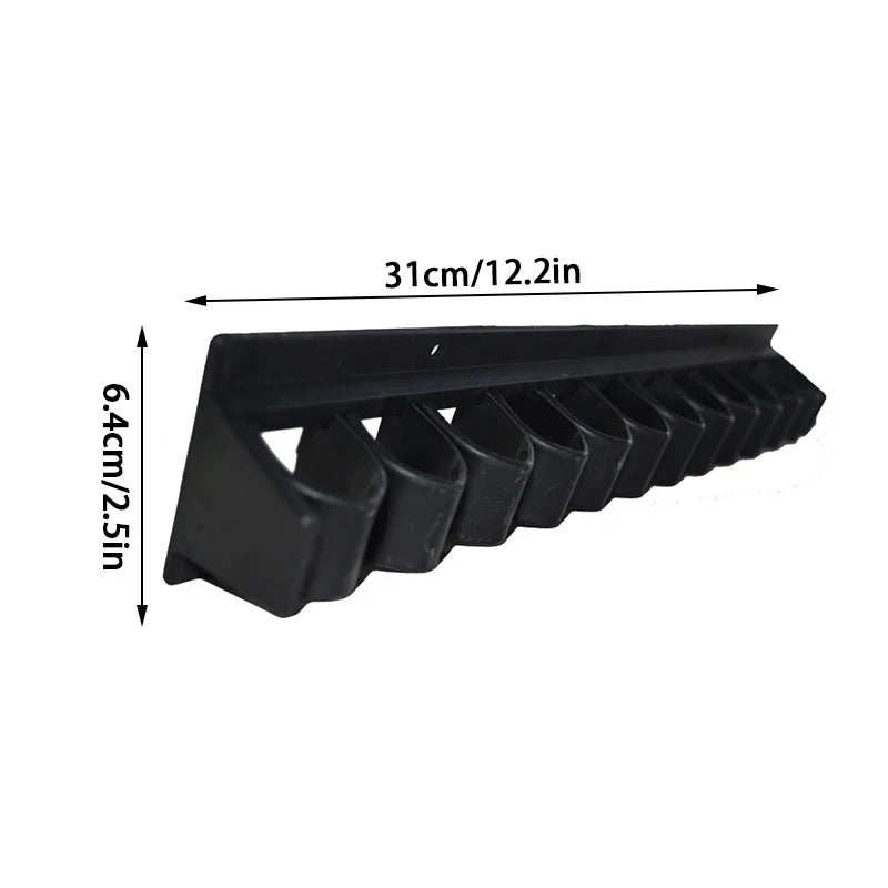 Wall Mounted Stables Horse Riding Whip Rack Holder Equestrian Bracket Holds up to 12 Whips Riding Horse Equipment Accessories