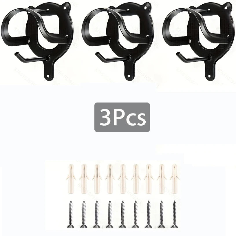 12/6/1Pc Horse Bridle Rack, Bridle Bracket Bridle Hook with Tubes and Screw Horse Tack Storage Halter Hanger Metal Bridle Holder
