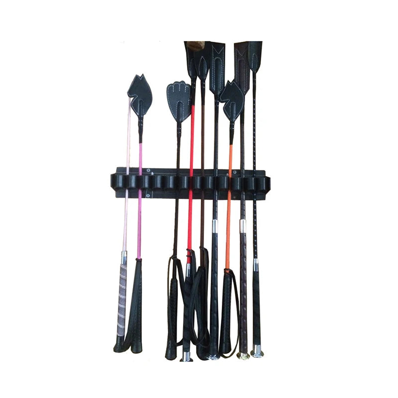 Wall Mounted Stables Horse Riding Whip Rack Holder Equestrian Bracket Holds up to 12 Whips Riding Horse Equipment Accessories