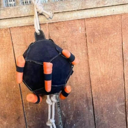 Horse Carrot Feeding Ball Toy Hay Feeder Toy Ball Hanging Feeding Toy for Horse Horse Goat Sheep Relieve Stress Horse Treat Ball