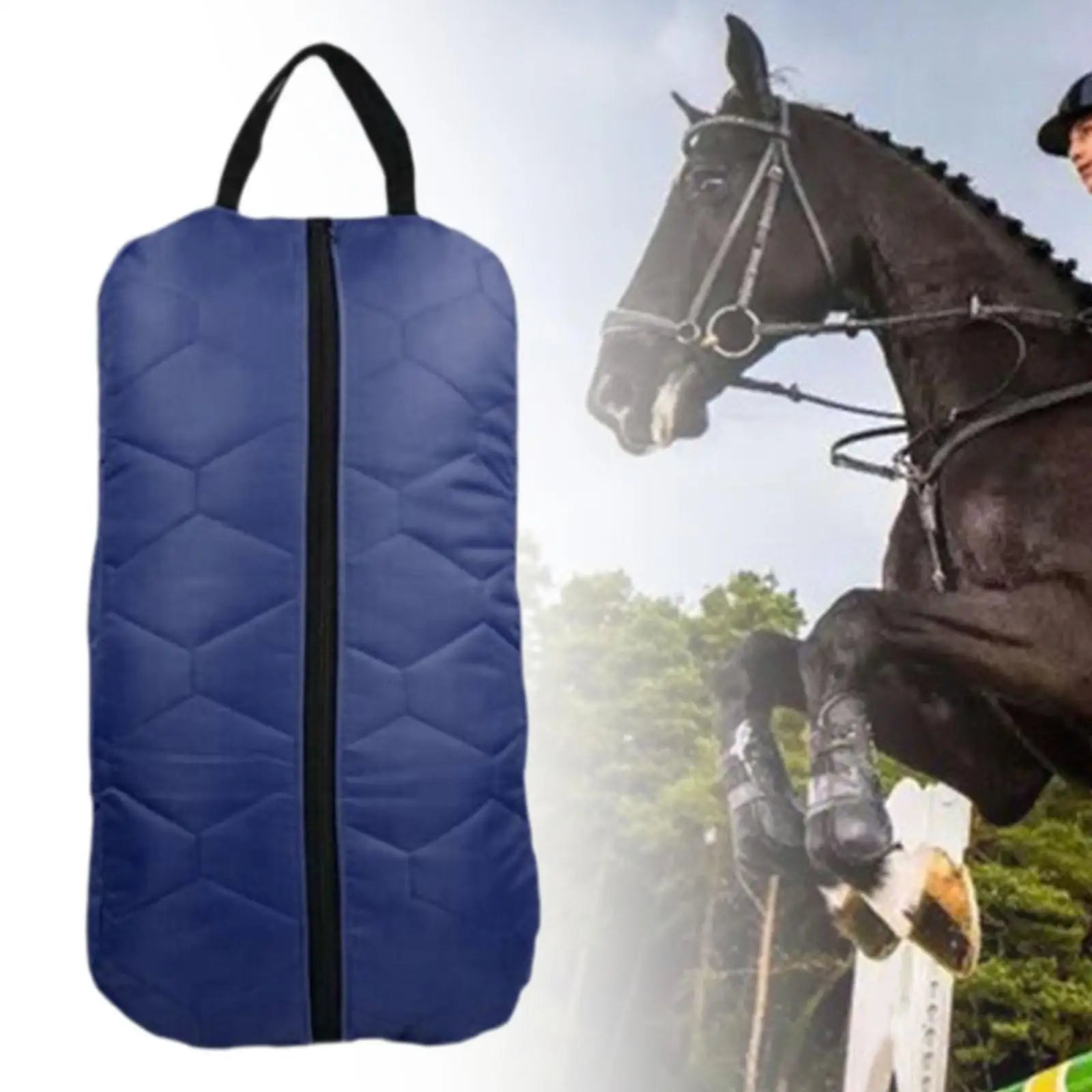 Horses Bridle Halter Storage Bag with Handle Durable Oxford Cloth Large Capacity Organizer for Riding and Stable