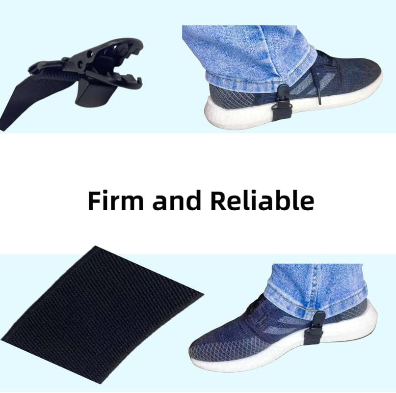 4 Packs Elastic Adjustable Stirrups Leg Straps Boot Straps Boot Clips Pant Clips for Women and Men